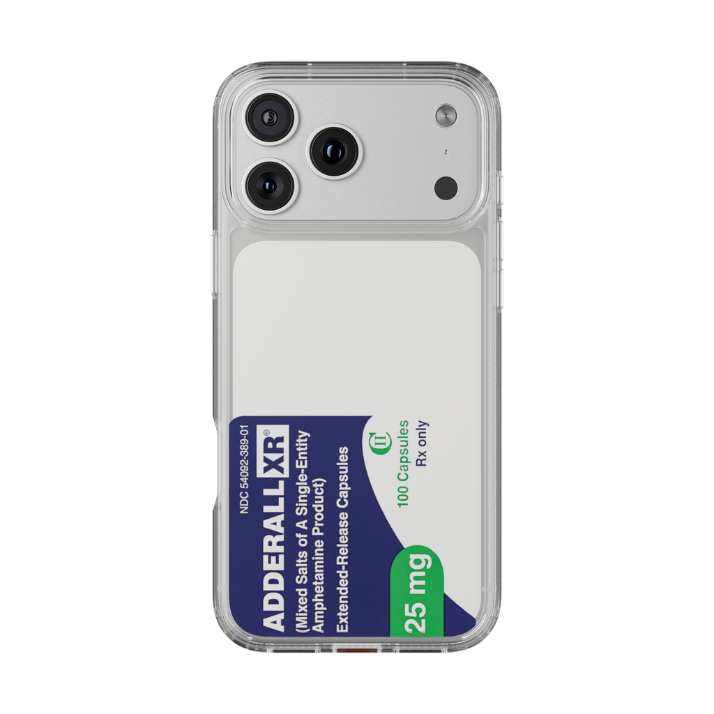Blue and green Adderall 30mg pill design iPhone case - Trap aesthetic phone cover - Offnoir