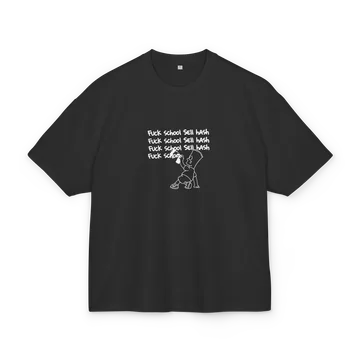 FUCK SCHOOL SELL HASH Graphic T-Shirt